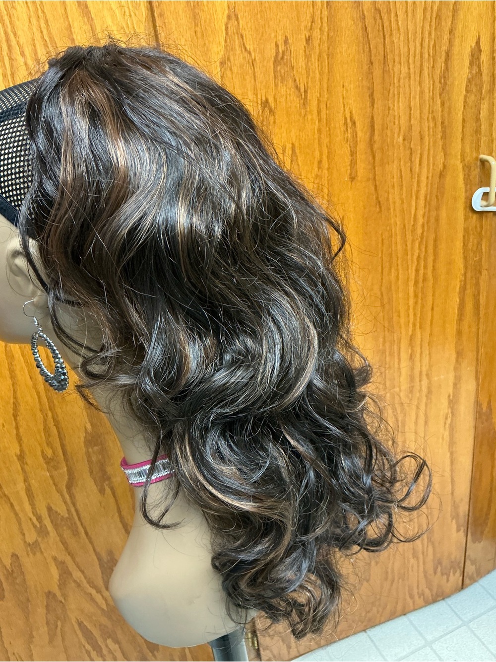 Black Wavy Women's Hairpiece - Versatile Style